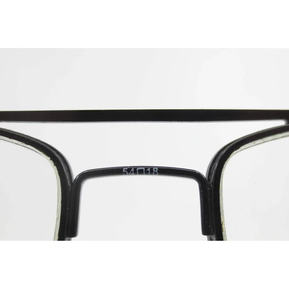 Robert Mitchel RM 202114 BK Black Aviator Double Bridge Eyeglass Frames